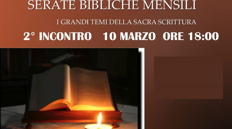 SERATE BIBLICHE MENSILI MARZO 2019